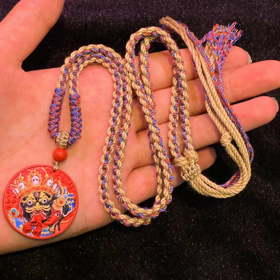 含辰砂工艺品【北野珠宝】27 Y13047-含辰砂工艺品吊坠-30x7mm