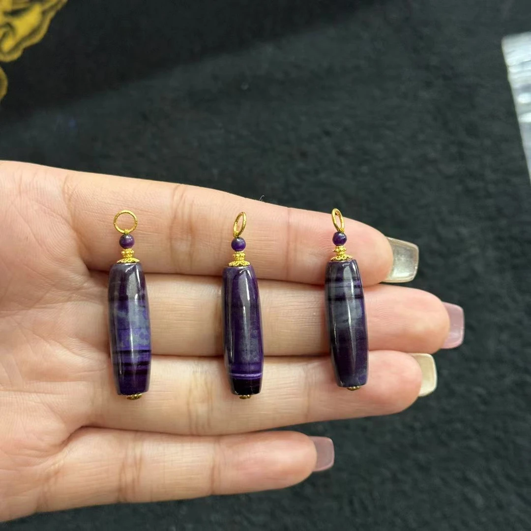【北野珠宝】10 Y2532-18k金镶嵌舒俱来吊坠-多样性发一-26x8mm