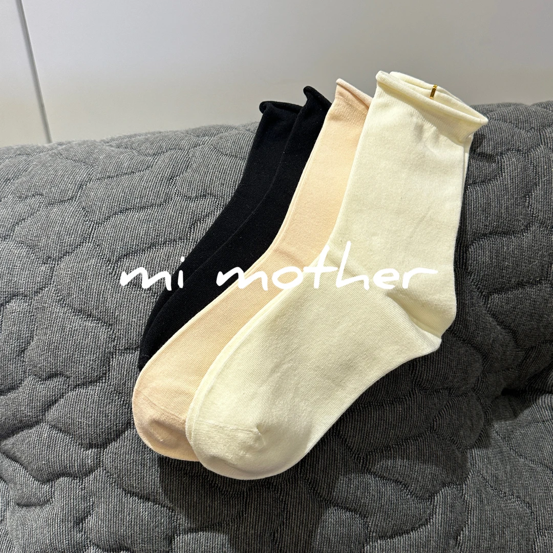 mi mother“进入回购" 单色堆堆袜 纯色 百搭 四季 弹力 舒适单色