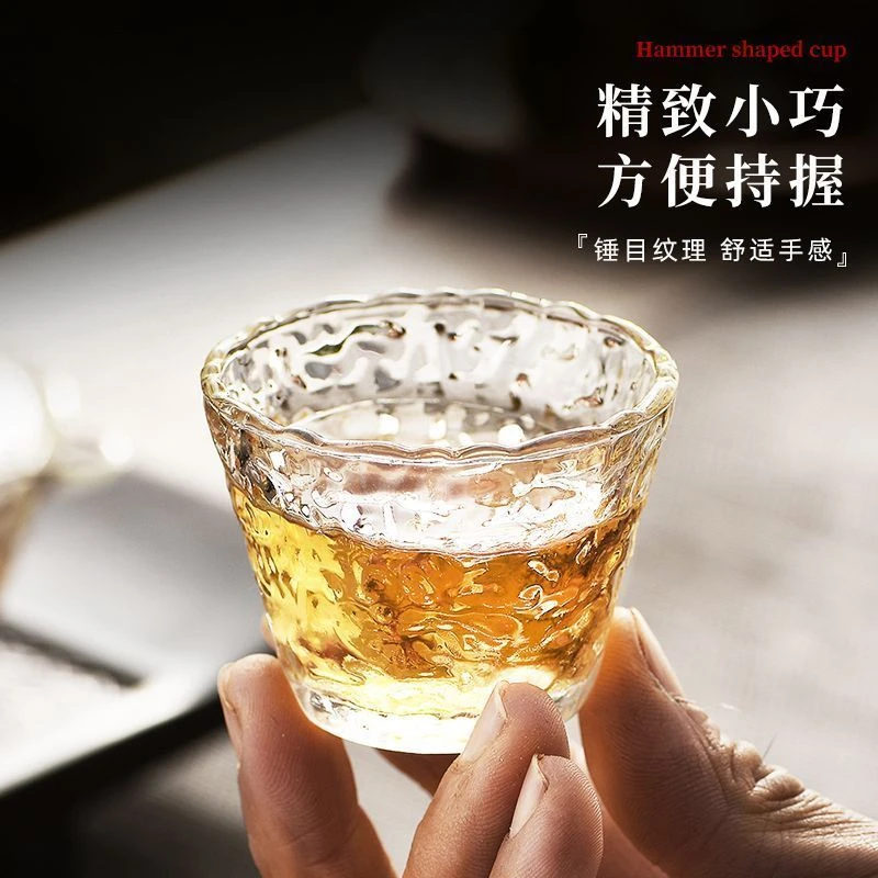 冰露玻璃小酒杯家用果酒清酒杯日式透明水杯梅酒杯品茗杯小酒杯子