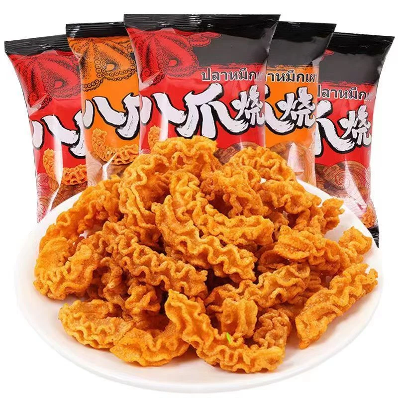 {小扬哥推荐}三只羊八爪烧零食麻辣味酥脆网红休闲追剧8090后儿时