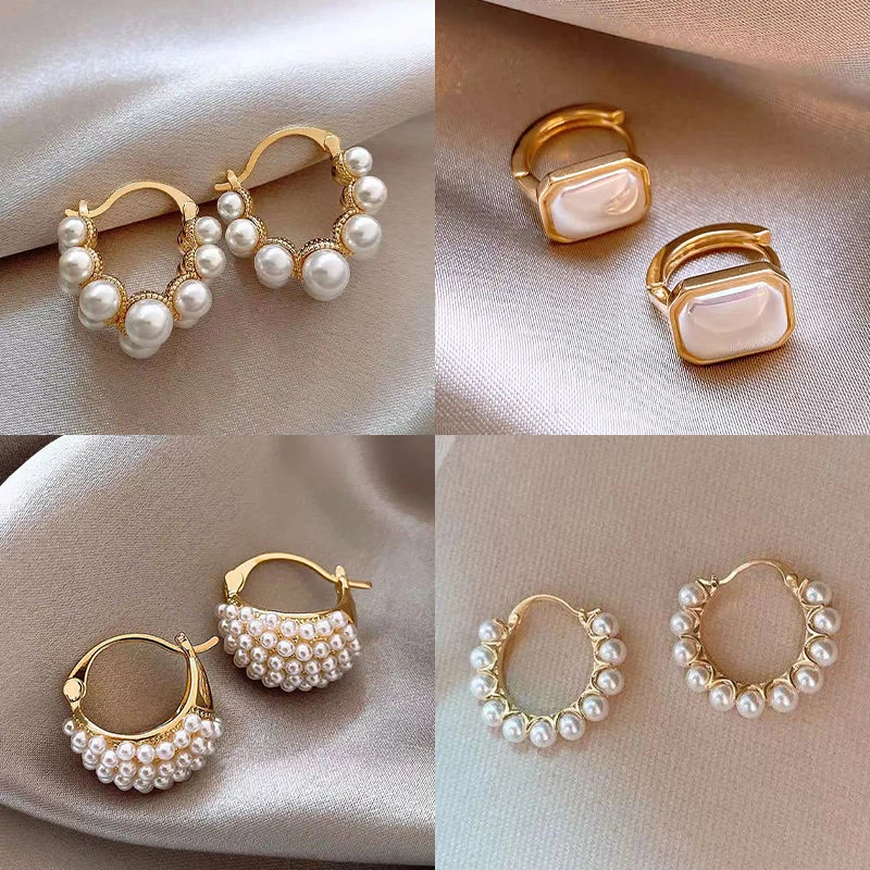 双排耳环圈圈法式轻奢小众设计高级感耳扣新款独特复古耳饰女