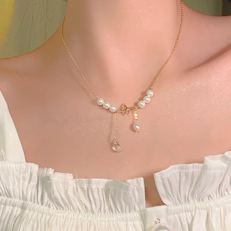 铜合金项链  蝴蝶项链锁骨链小众仙女潮流个性气质ins2024新