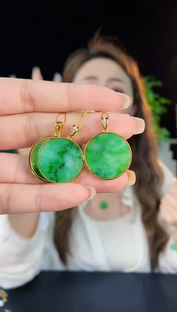 【闪购商品】翡翠颈饰银S925镶嵌1688缅甸A货/多样性发货/一件