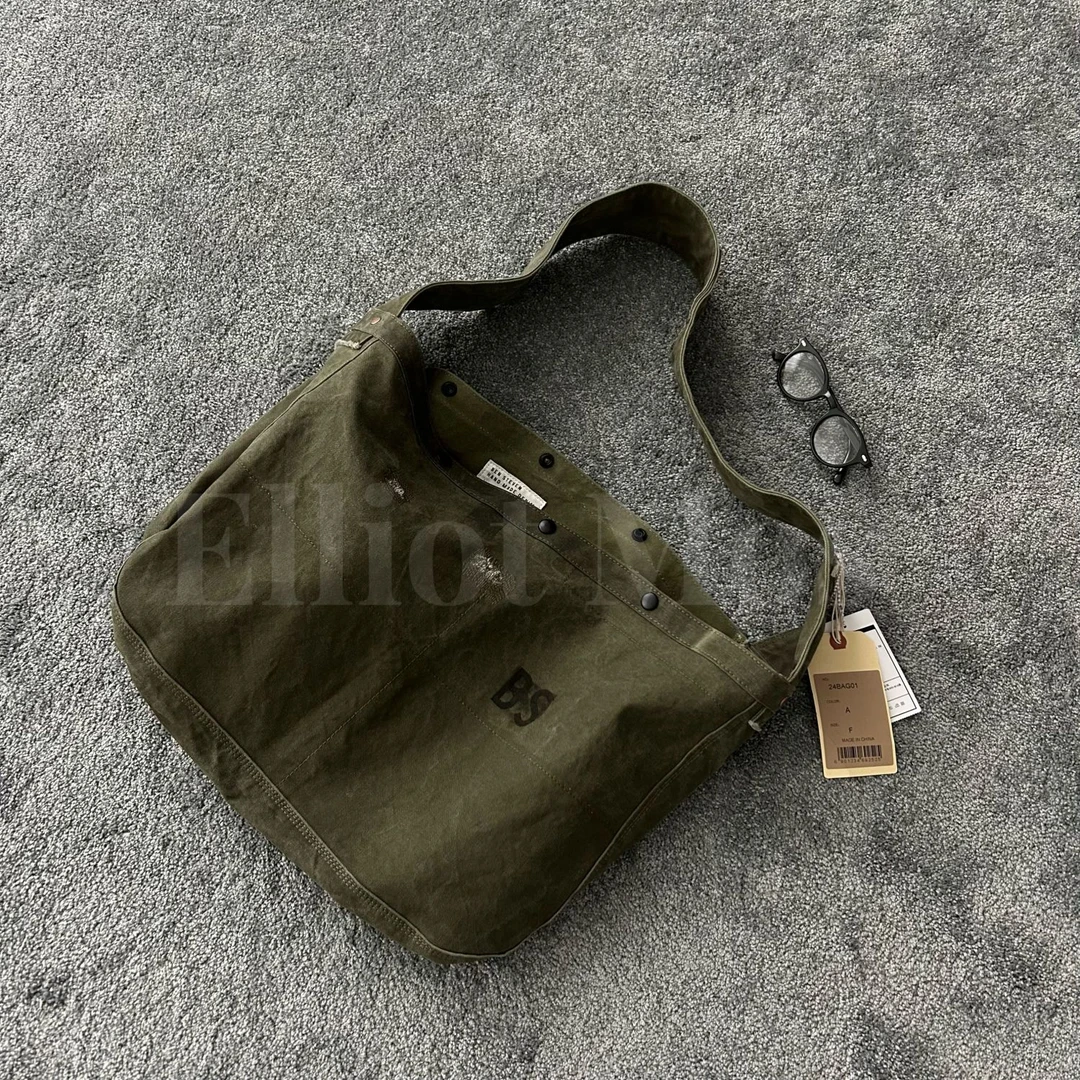 24AW 岁月沉淀~Postman Bag 洗水做旧中古风邮差斜挎包-0818