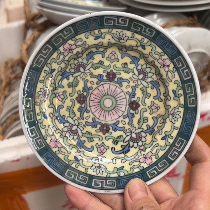 高温瓷高白瓷12.8厘米手绘