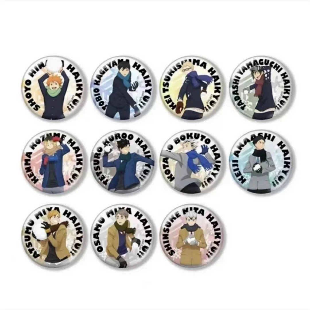 【日谷】排球少年 打雪仗（小）吧唧 徽章盲盒（默认厂瑕初伤）