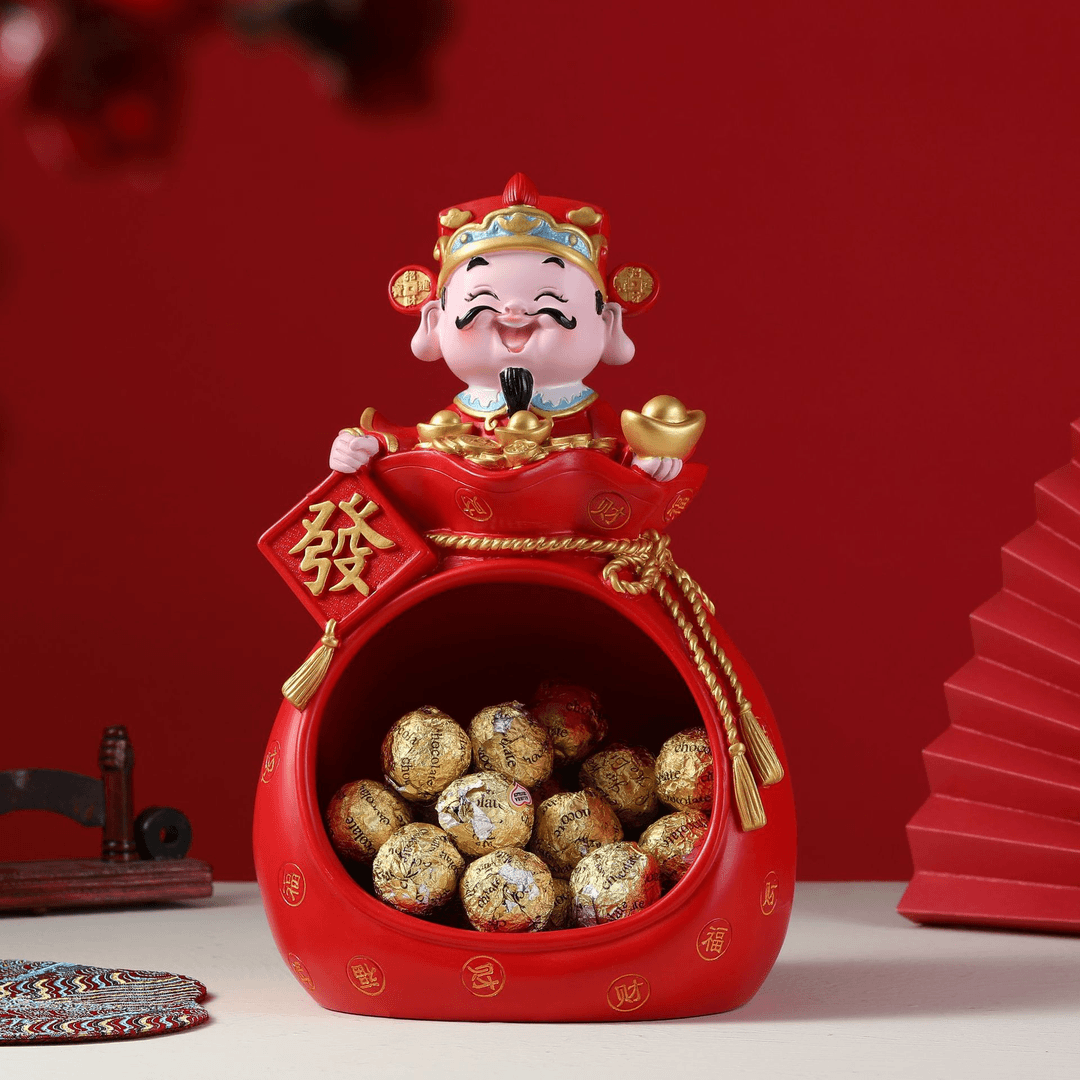 财神爷招财聚财摆件家用办公室桌面店铺饰品开业送礼乔迁之喜礼品