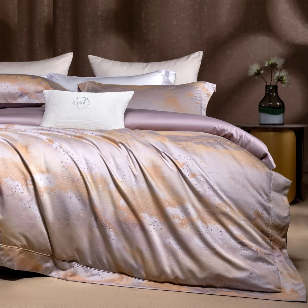 【贤公子家居】MN/慕奈 天光云影-高奢云锦棉澳棉色织提花四件套