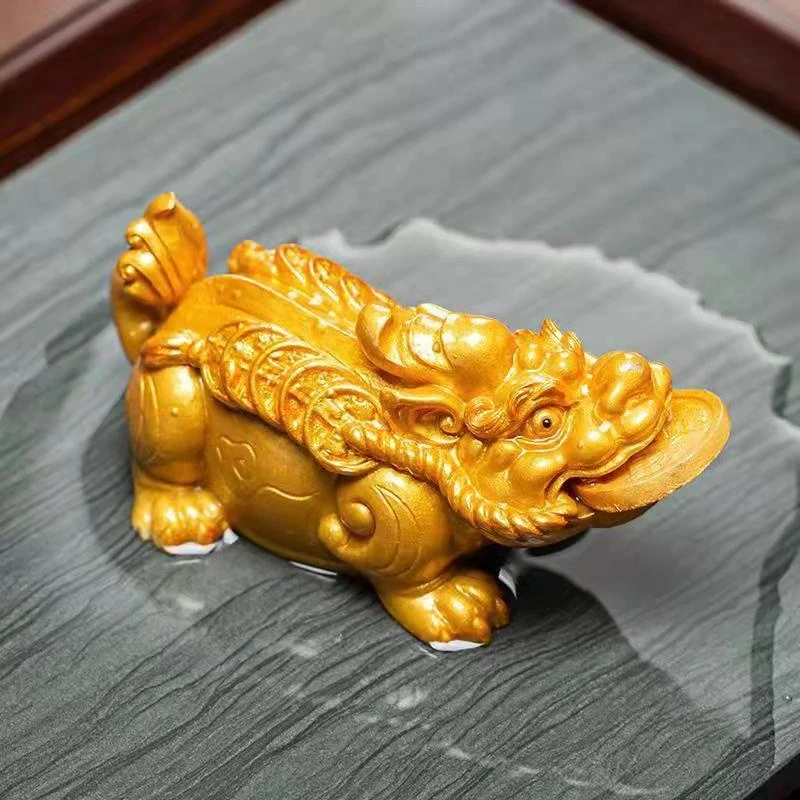 貔貅小号变色茶宠摆件茶玩茶具创意茶道蟾蜍手工个性大号茶玩实心