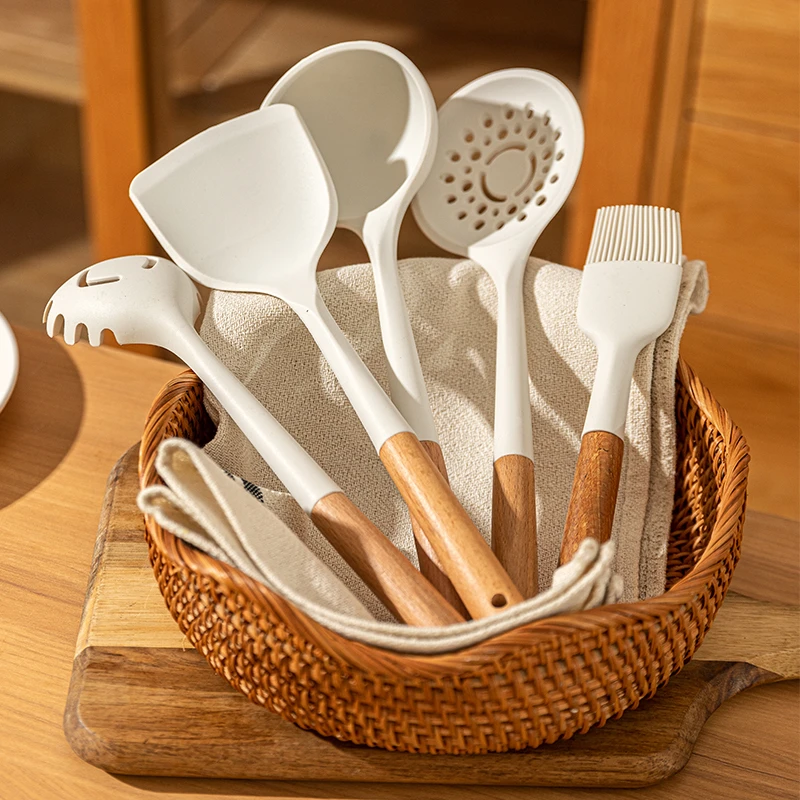 【摩登主妇】硅胶锅铲不粘锅专用铲食品级耐高温汤勺漏勺铲子套装
