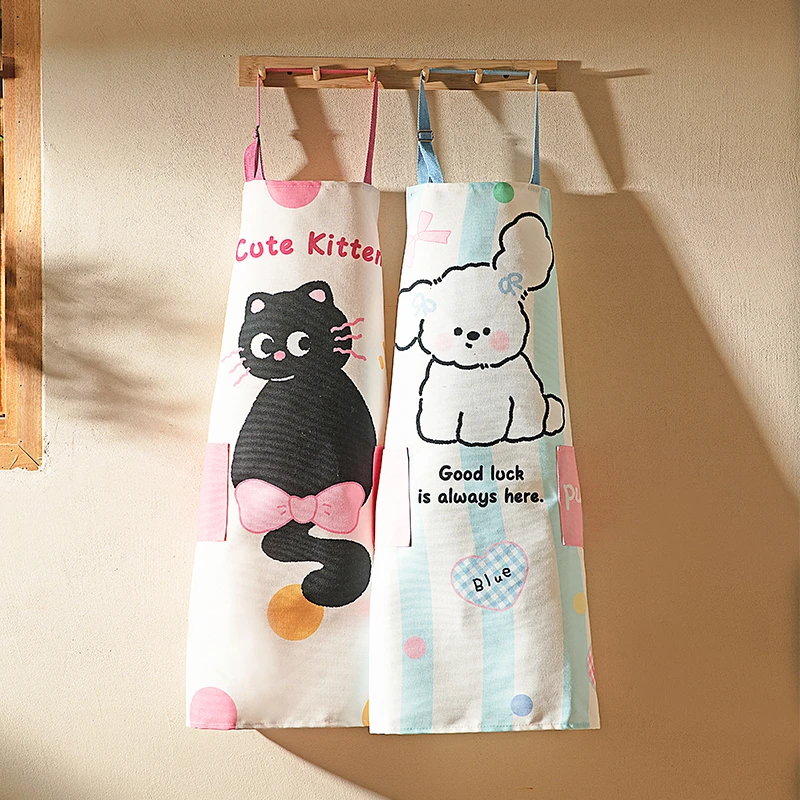 摩登主妇高颜值厨房围裙家用2024新款防水防油罩衣时尚工作服家居