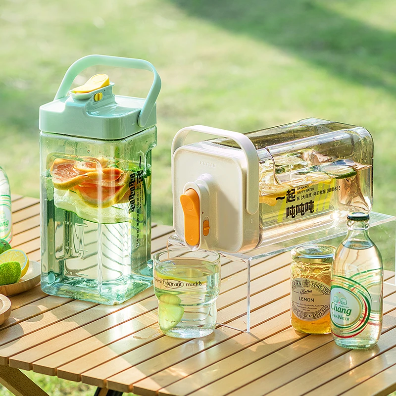 【摩登主妇】冷水壶带龙头大容量冷泡壶夏季冰箱凉水壶水果饮料桶