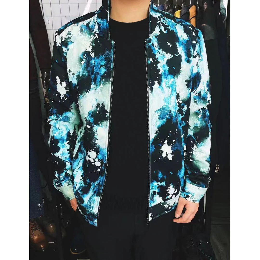 度比古卡冬季厚款太空棉加厚棉夹克潮流男装韩版修身时尚型男立领