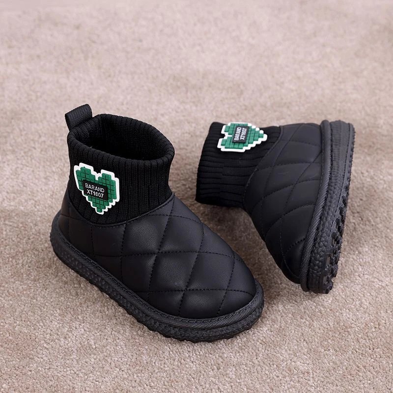 雪地靴儿童冬季棉鞋加厚防滑东北新款小孩的鞋子宝宝女棉靴保暖男