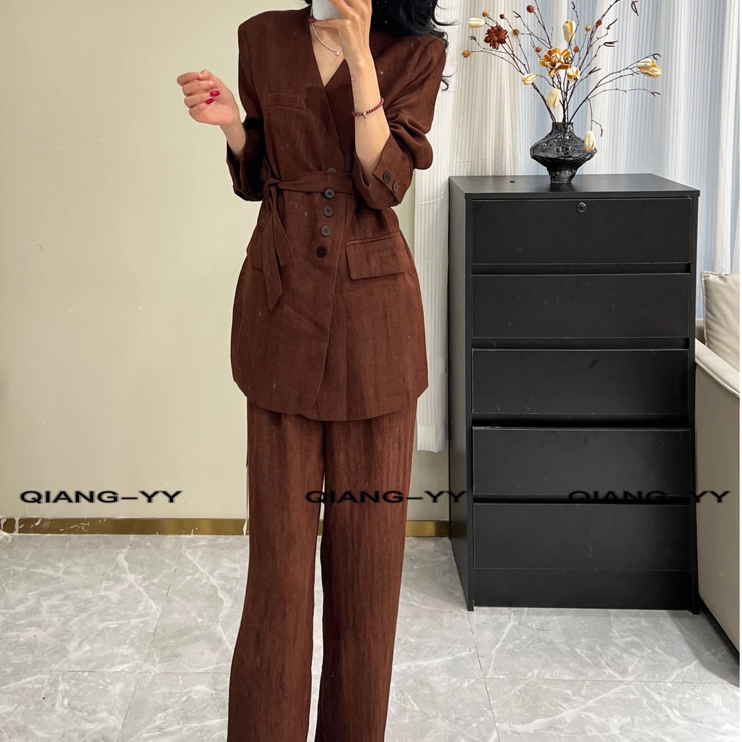 无品牌早秋季新款设计感小众气质洋气百搭时尚套装01333