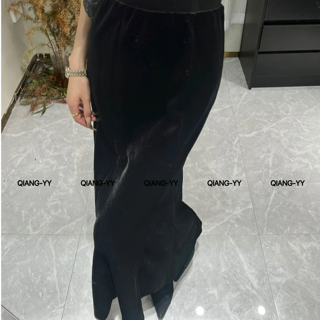 冬季新款设计感小众气质洋气百搭时尚加绒半身裙661