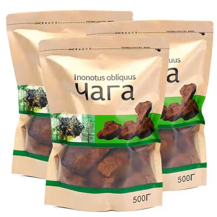 俄罗斯进口西伯利亚桦树茸块袋装500克/袋
