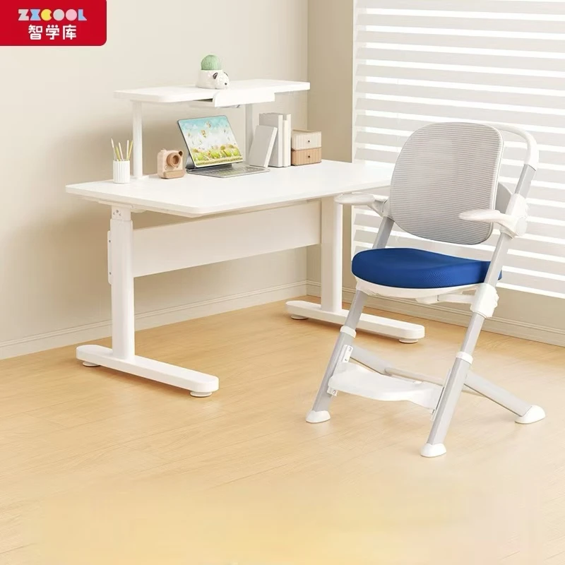 智象大白桌阳光椅简约写字桌小孩书桌椅家用升降桌椅套装【达播】