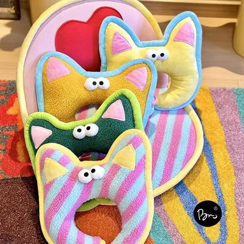 多巴胺猫耳朵颈枕办公室学生教室睡枕