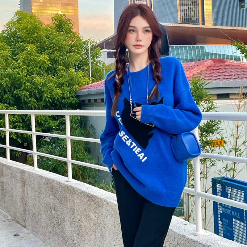 uti尤缇专柜热卖新品针织休闲圆领百搭时尚小众秋冬女装毛针织衫