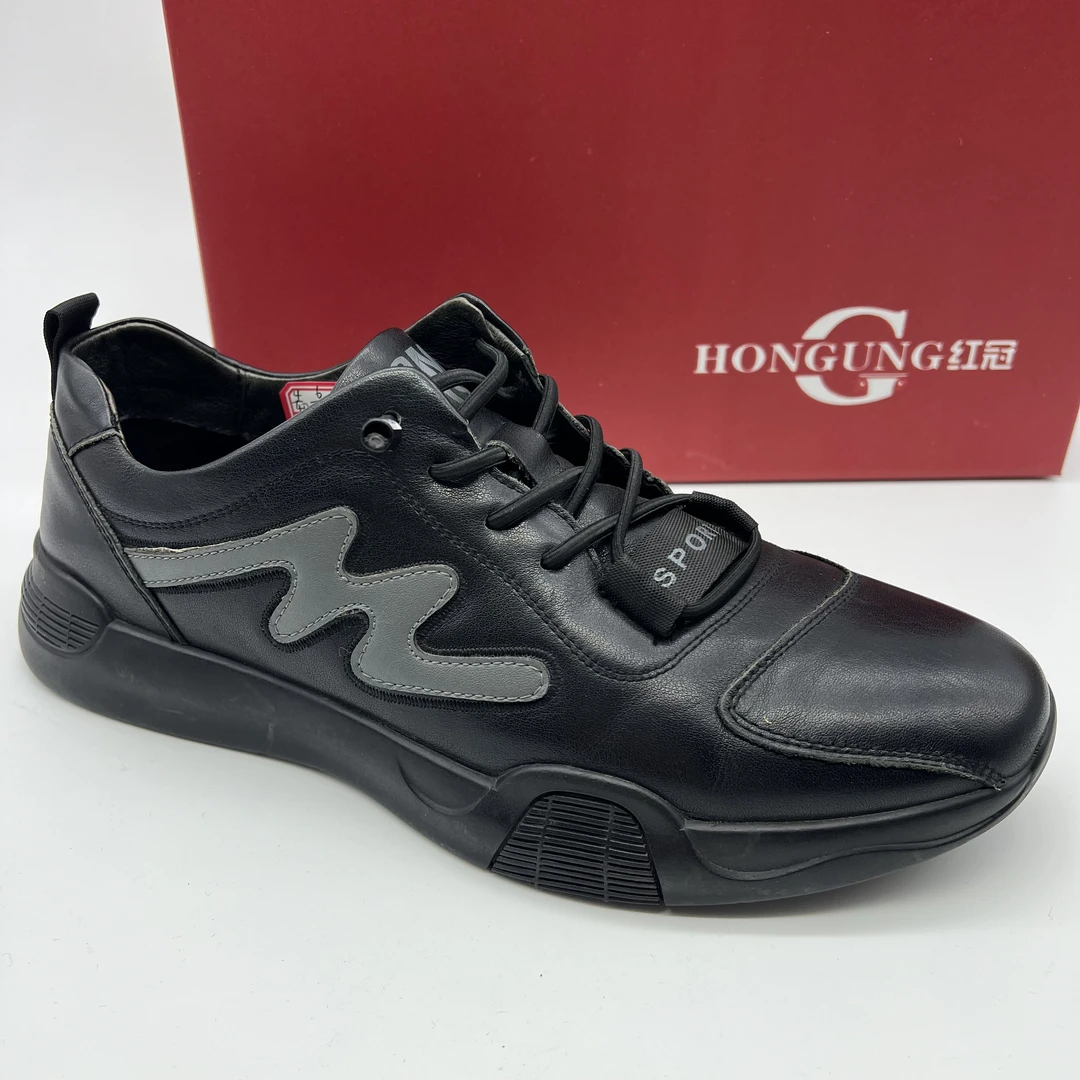 红冠皮鞋男士休闲皮鞋11410