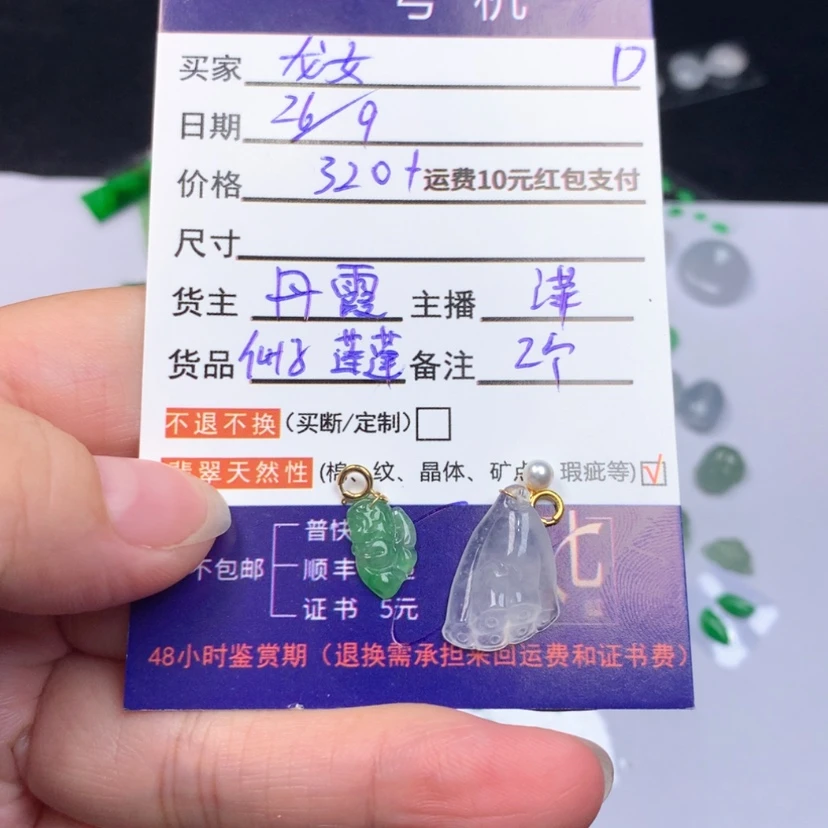 【闪购商品】翡翠颈饰未镶嵌龙*