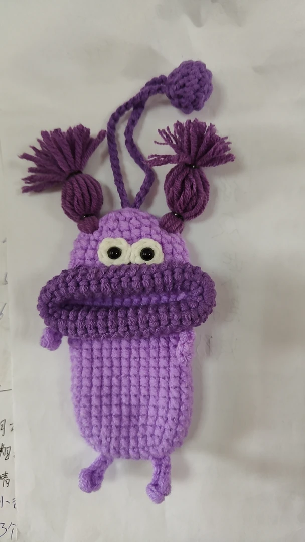 纯手工编织香肠嘴钥匙包