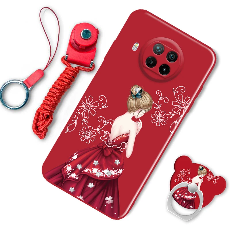 小米红米note9pro手机壳卡通男女款创意个性镜头全包防摔硅胶软壳