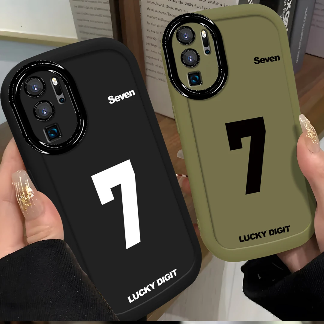适用于【华为】P30Pro个性简约幸运数字7时尚男女款防摔手机壳