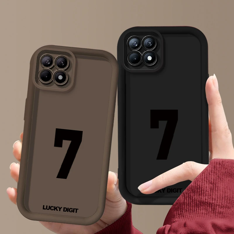 适用于【OPPO】Reno4SE幸运7个性简约创意新款硅胶防摔手机壳
