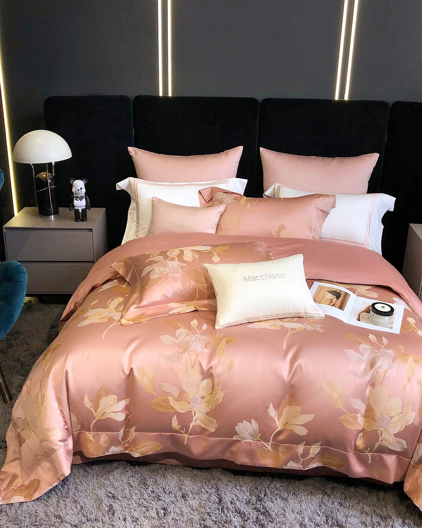 【沐梵家居】玛奇朵品牌定制！ 高端全棉色织大提花款床品——瑰丽花园