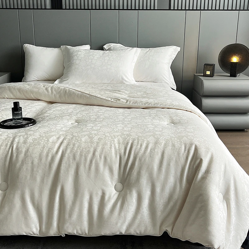 【沐梵家居】高货！超柔55李官奇大豆被提花款-莱卡花园