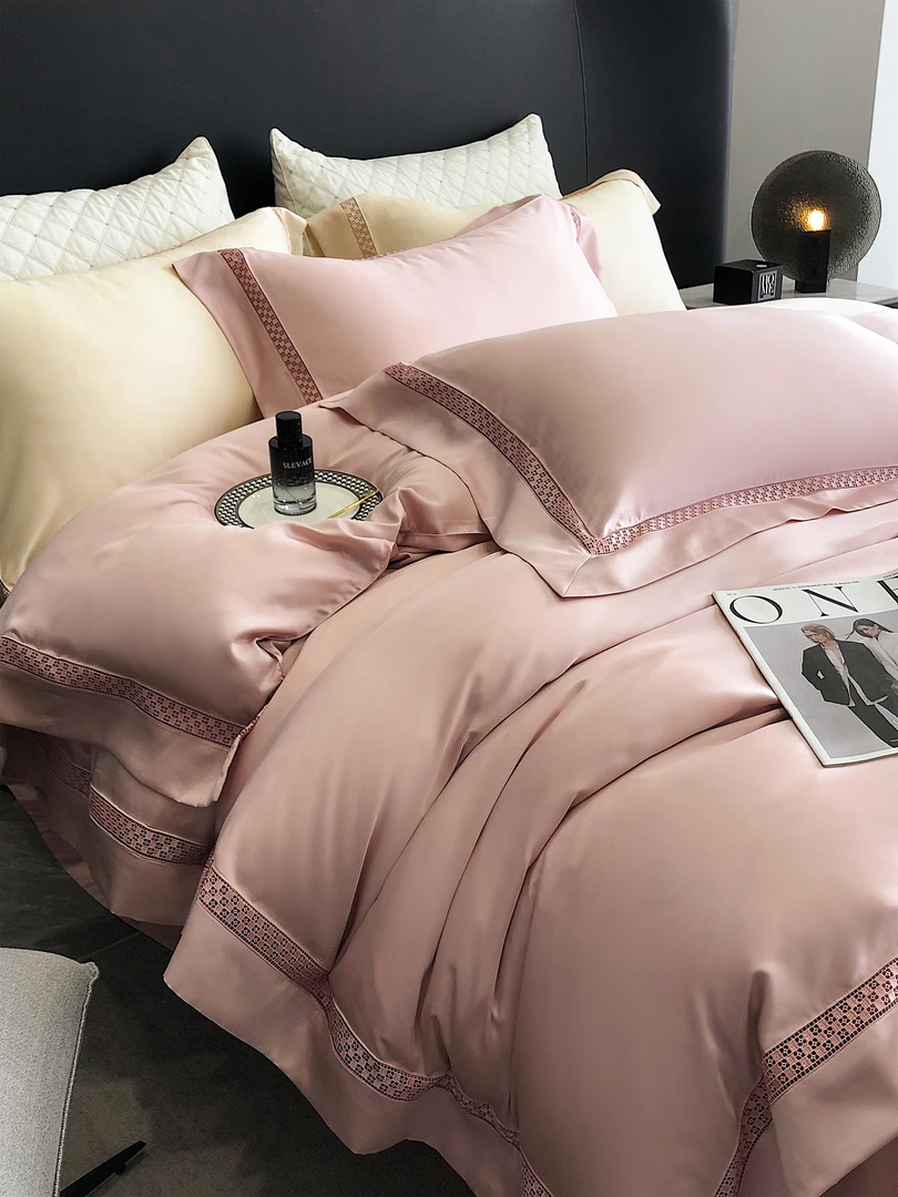 【沐梵家居】宠粉补贴！轻奢LF级奥地利兰精天丝镂空款四件套-黛娜