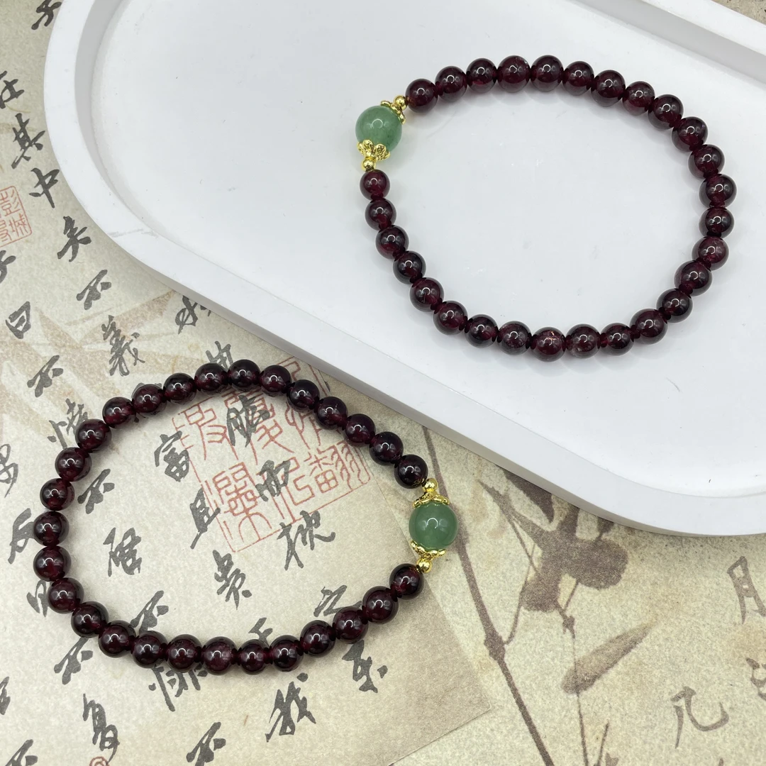 【小意专属】天然石榴石原创时尚手串 限量 （多样性）Q129