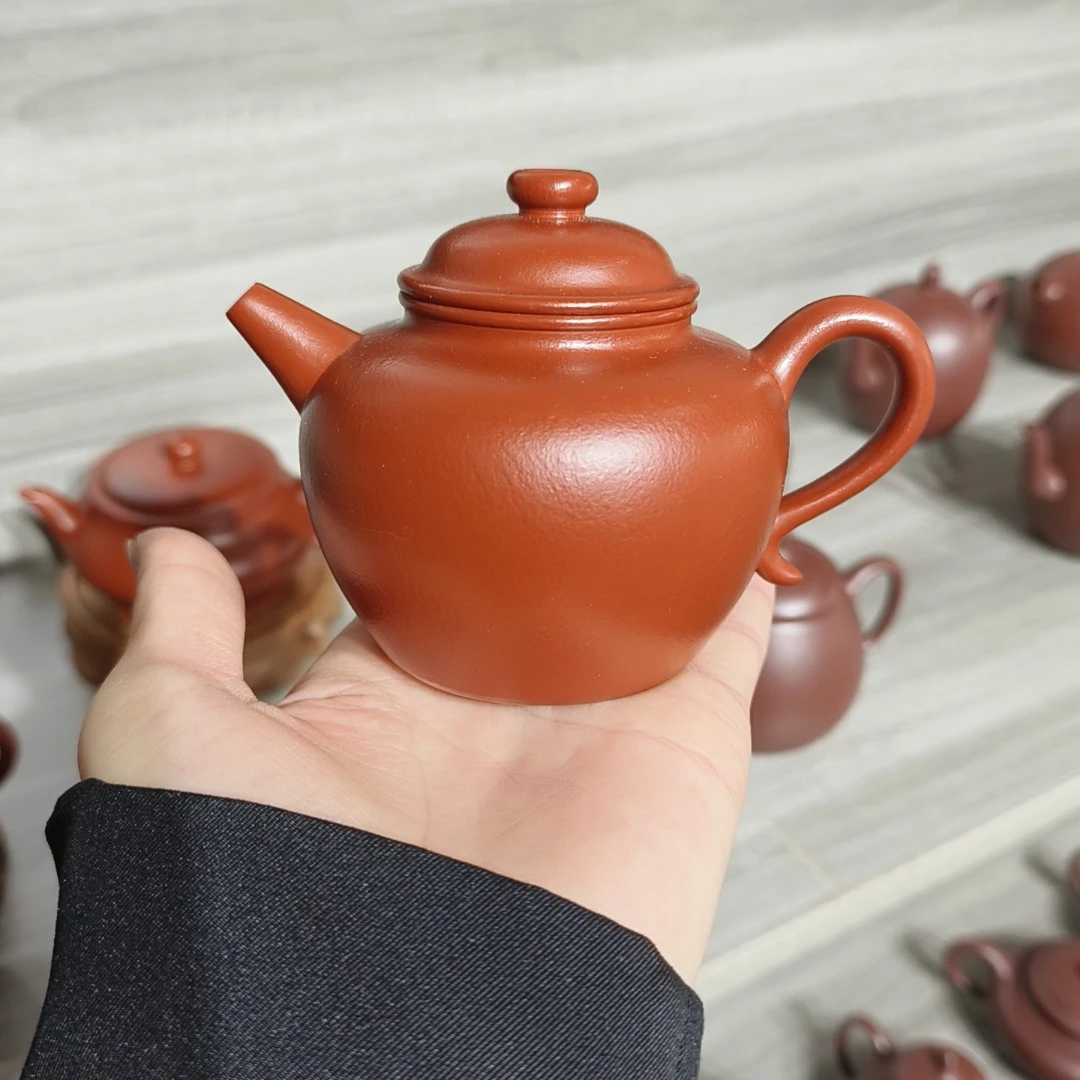 全手工制作大彬圈纽紫砂壶
