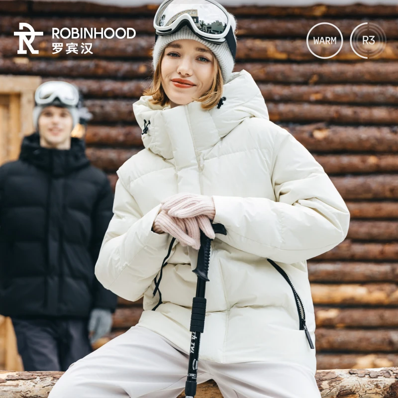 罗宾汉LA LUNE皓月短款时尚休闲加厚冬季羽绒服dsp-R048Y51070