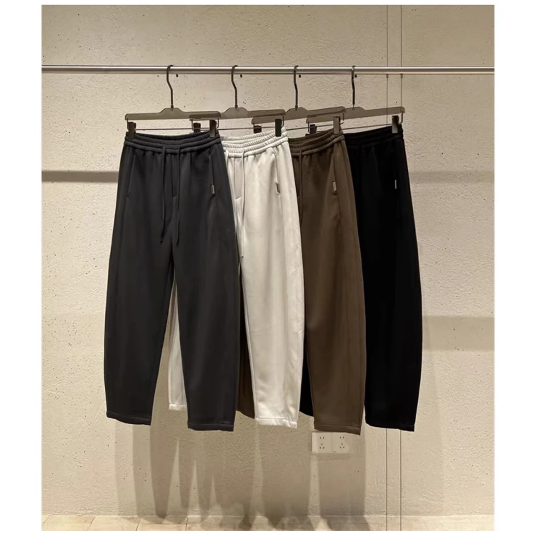 秋冬廓形感香蕉卫裤立体裁剪设计师通勤百搭宽松长裤休闲裤男8629