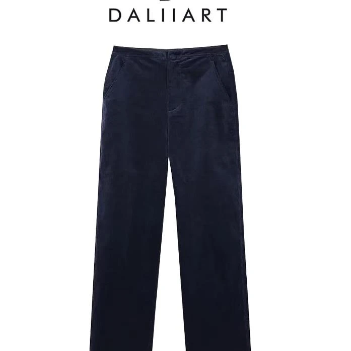 DALIART 贝克街漫步 双股灯芯绒复古摩登休息百搭休闲裤DLKZ0545