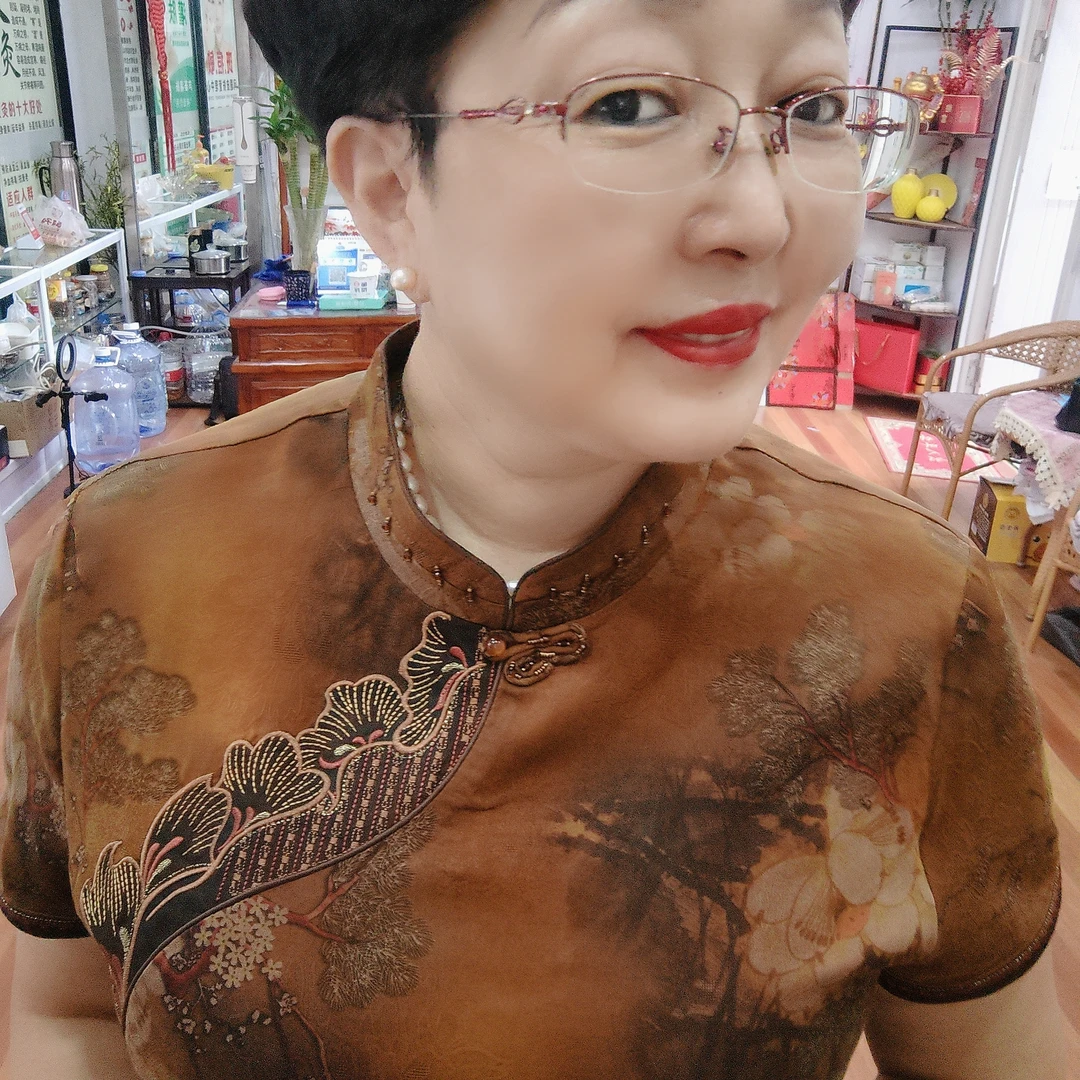 女士改良式旗袍2202