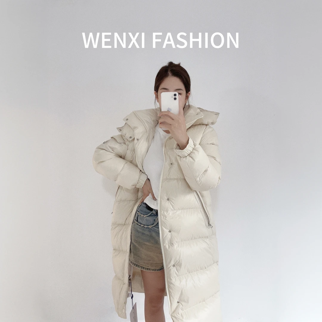 2024冬季情侣款加厚长款男女同款羽绒服