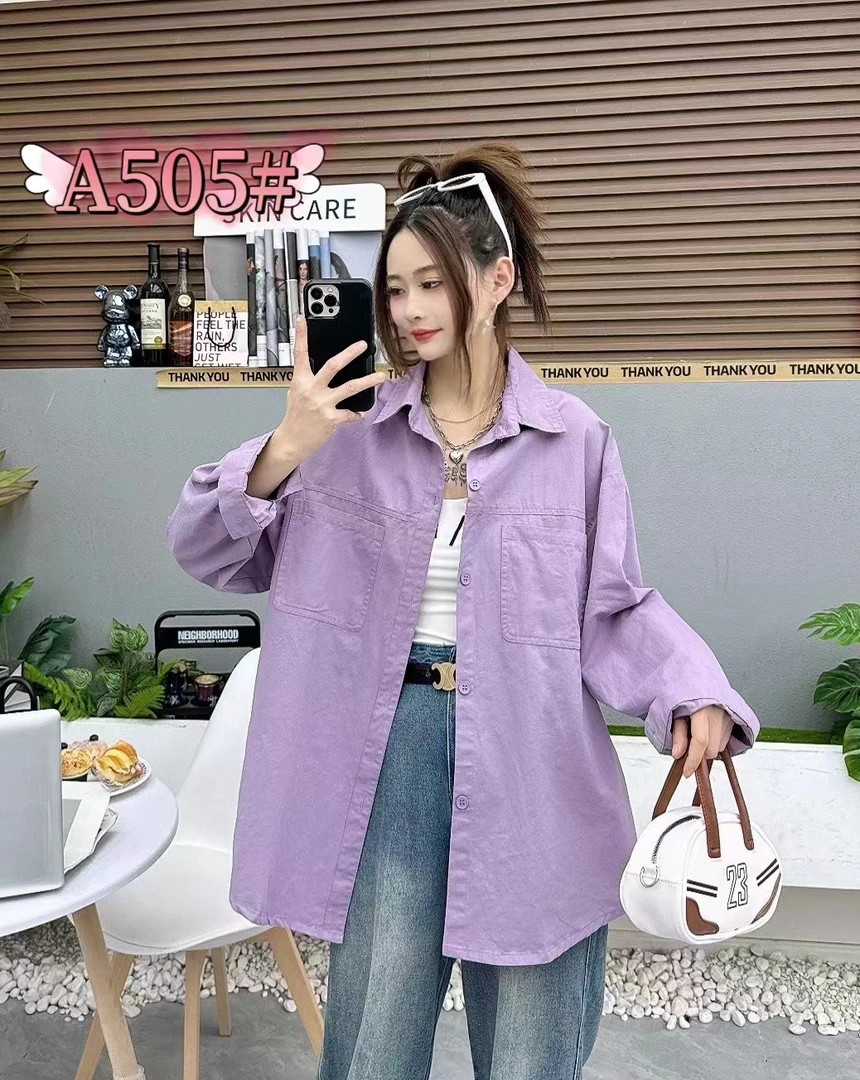 【九龙服装】2024最新设计款时尚潮流减龄小女生衬衫