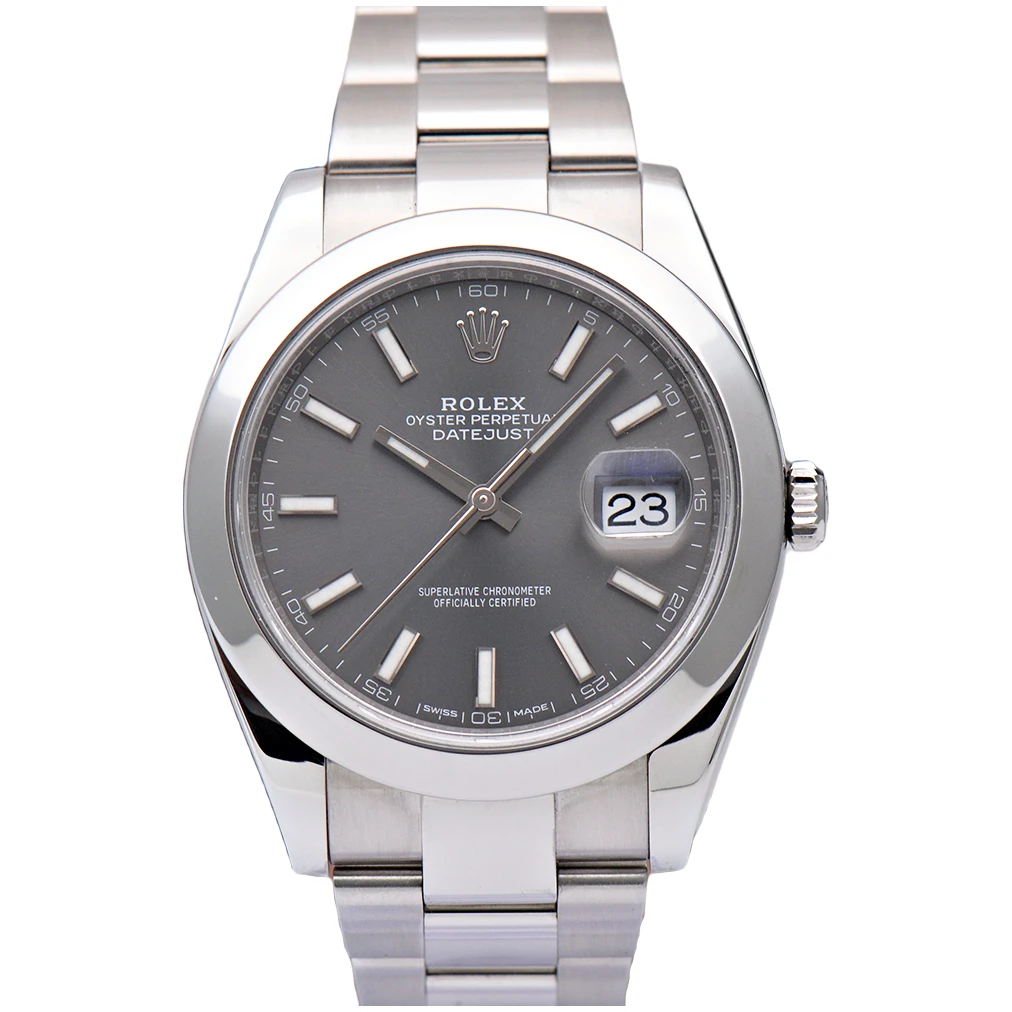 99新 Rolex/劳力士 18全套/日志型126300深铑白41mm自动机械男表