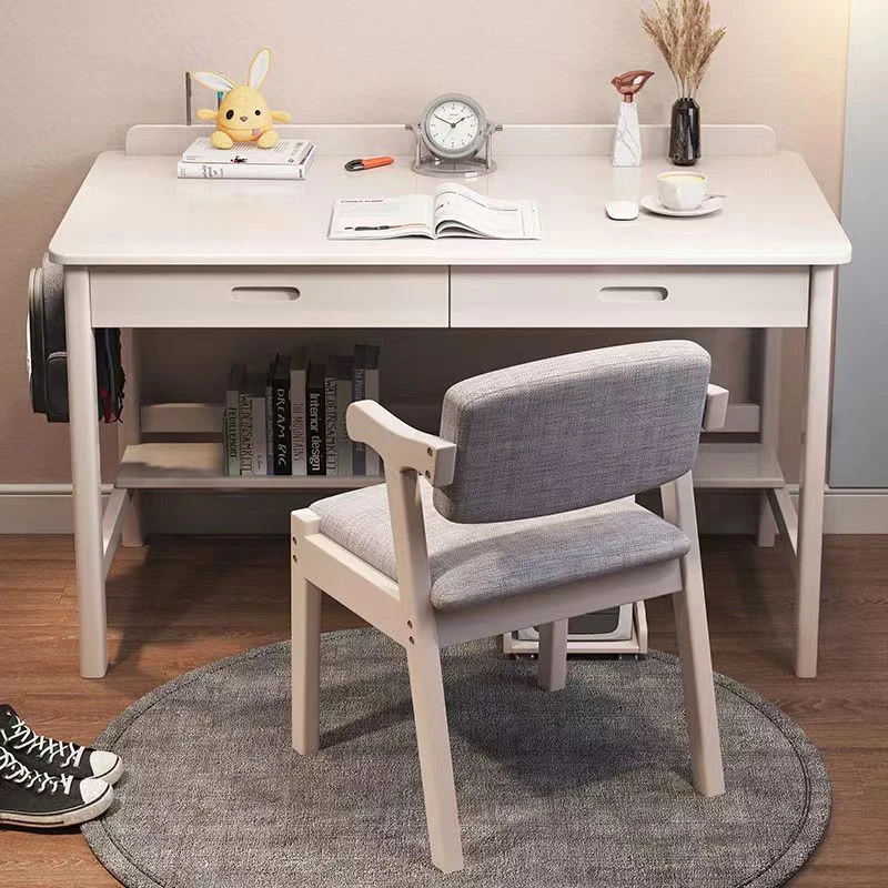 北欧实木书桌简约现代桌椅学习桌卧室书房办公桌小户型台式电脑桌