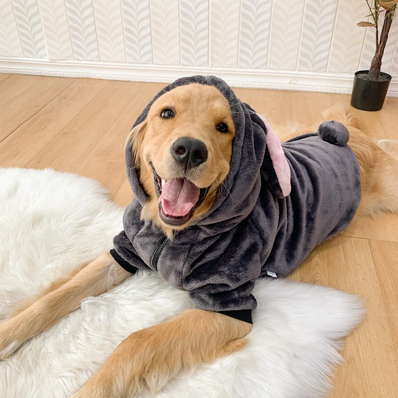 大狗狗衣服秋冬装金毛拉布拉多边牧中型大型犬冬季宠物小兔变身装