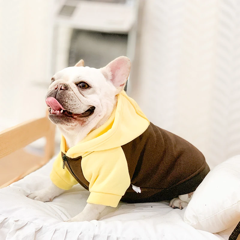 法斗犬衣服秋冬装斗牛犬巴哥小中型犬冬季防掉毛宠物狗狗潮流卫衣