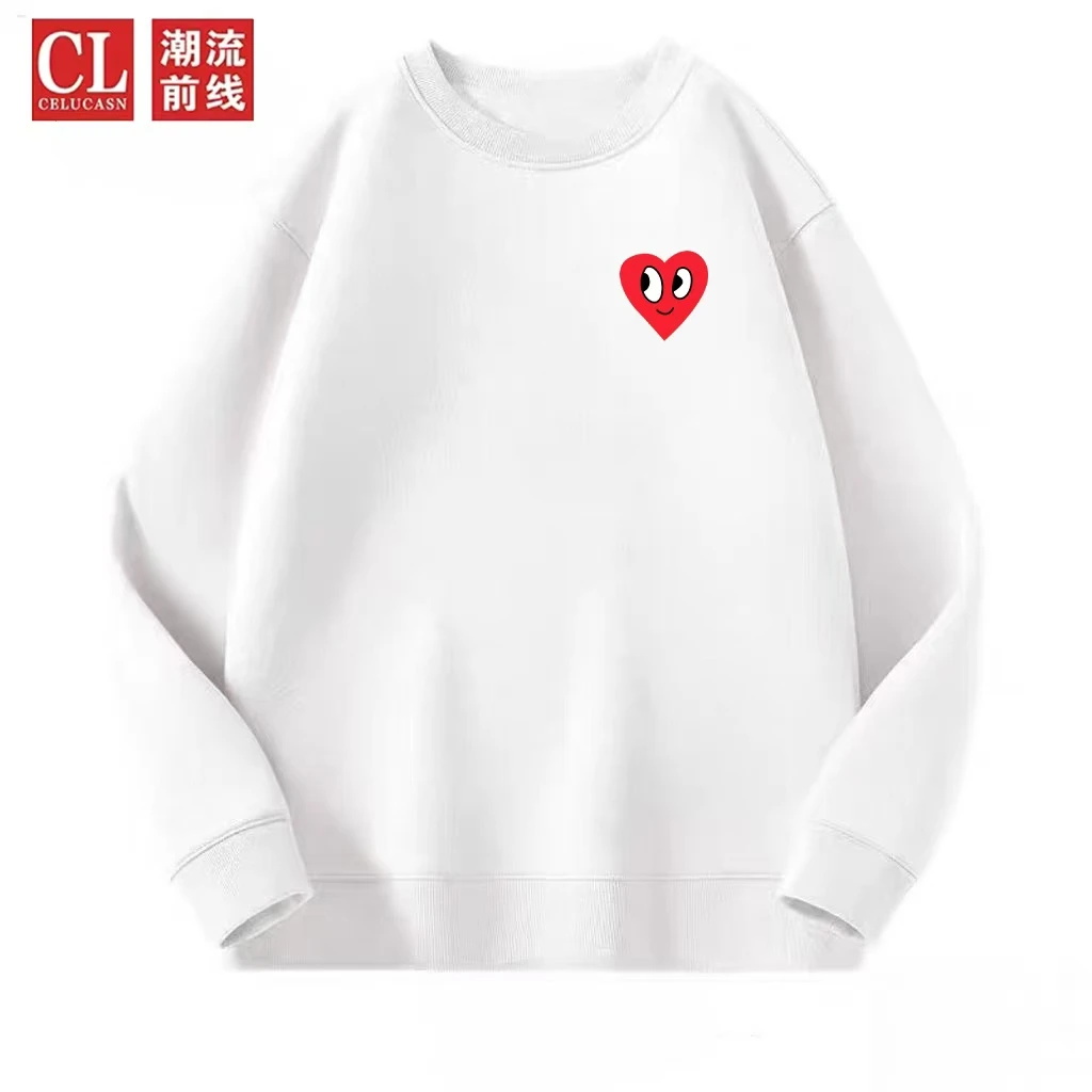 CELUCASN/潮流前线春秋圆领宽松百搭男女同款华棉卫衣