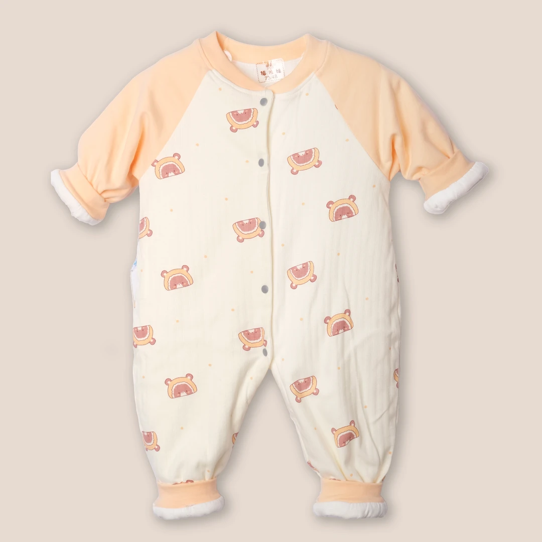 【40克】2024福娃娃40克薄棉柔软亲肤宝宝开档连体衣