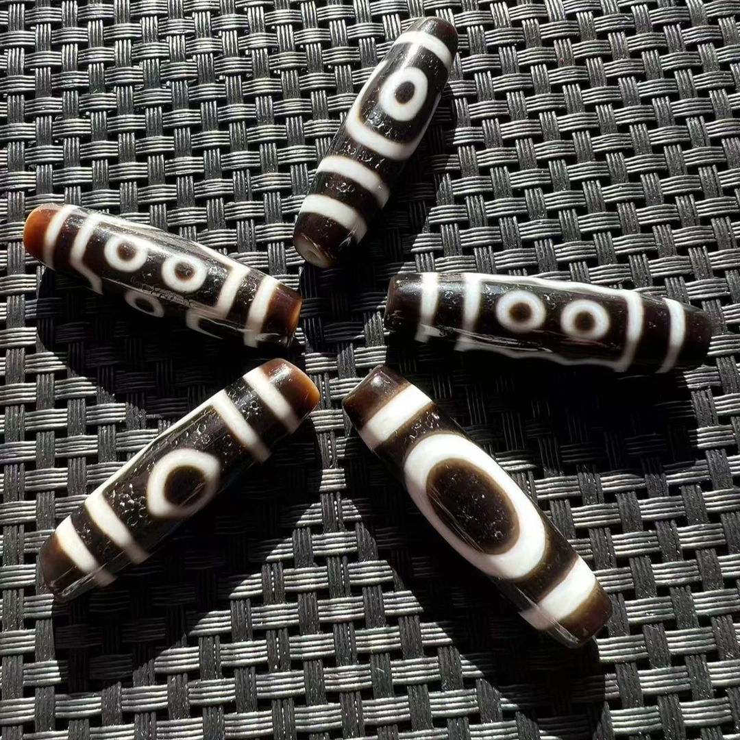 《建成》40+黑白三眼七眼五眼二眼玛瑙设计款锁骨链