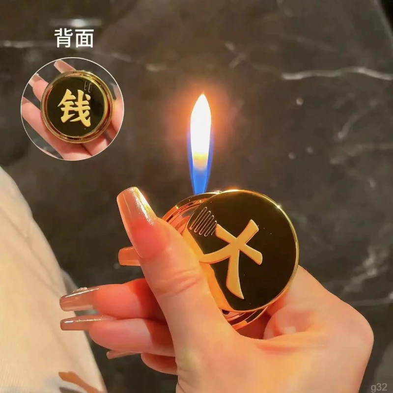 打火机送老公送解压金属玩具网红男友礼物大钱陀螺指尖陀螺搞怪转